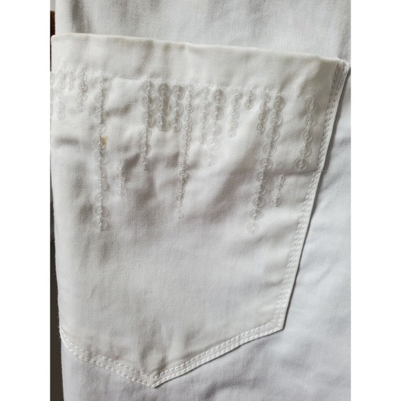 Solo Hoda White Women's Cotton Dress Staight Leg Casual Pant Size 8 - Picture 4 of 11